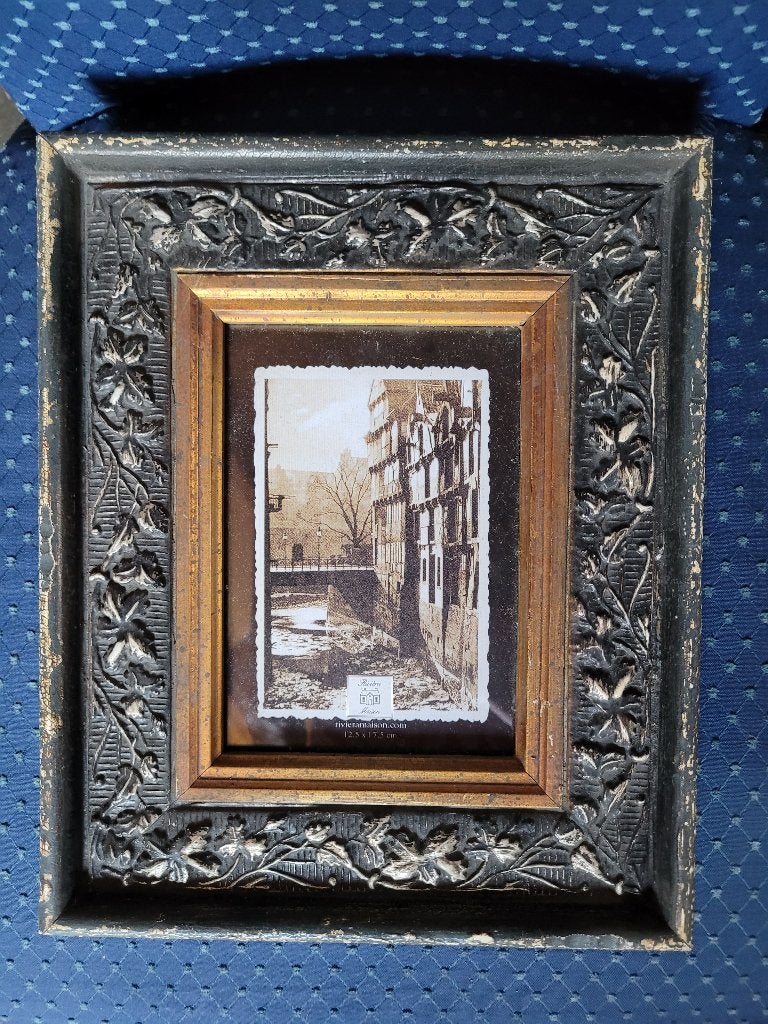 2 Barok fotolijsten v Riviera maison zichtmaat 12,5 x 17,5cm, Hout, Standaard fotolijst, Ophalen of Verzenden, Zo goed als nieuw