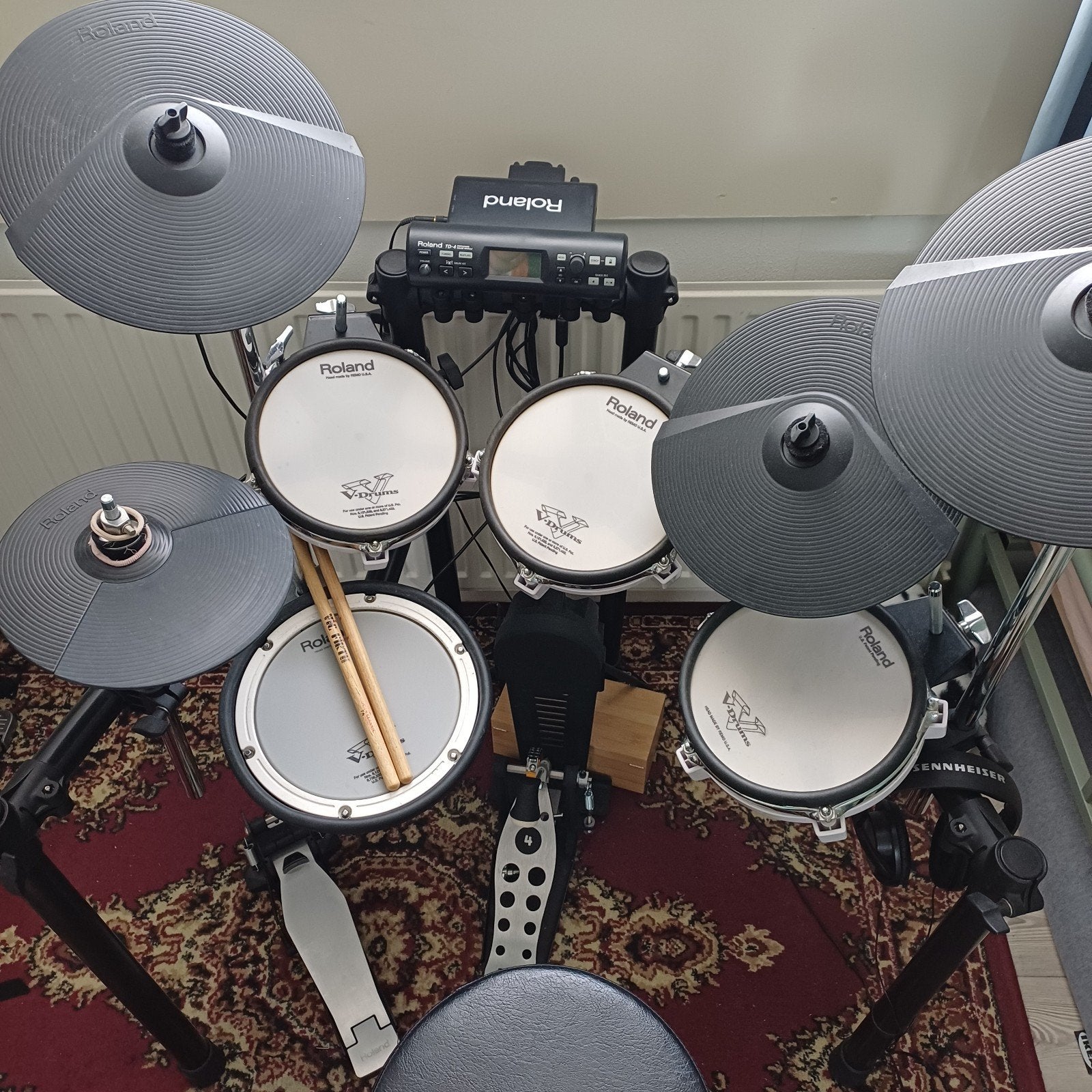 Roland TD-4 elektronisch drumstel met mesh pads, Muziek en Instrumenten, Ophalen, Gebruikt, Roland, Elektronisch