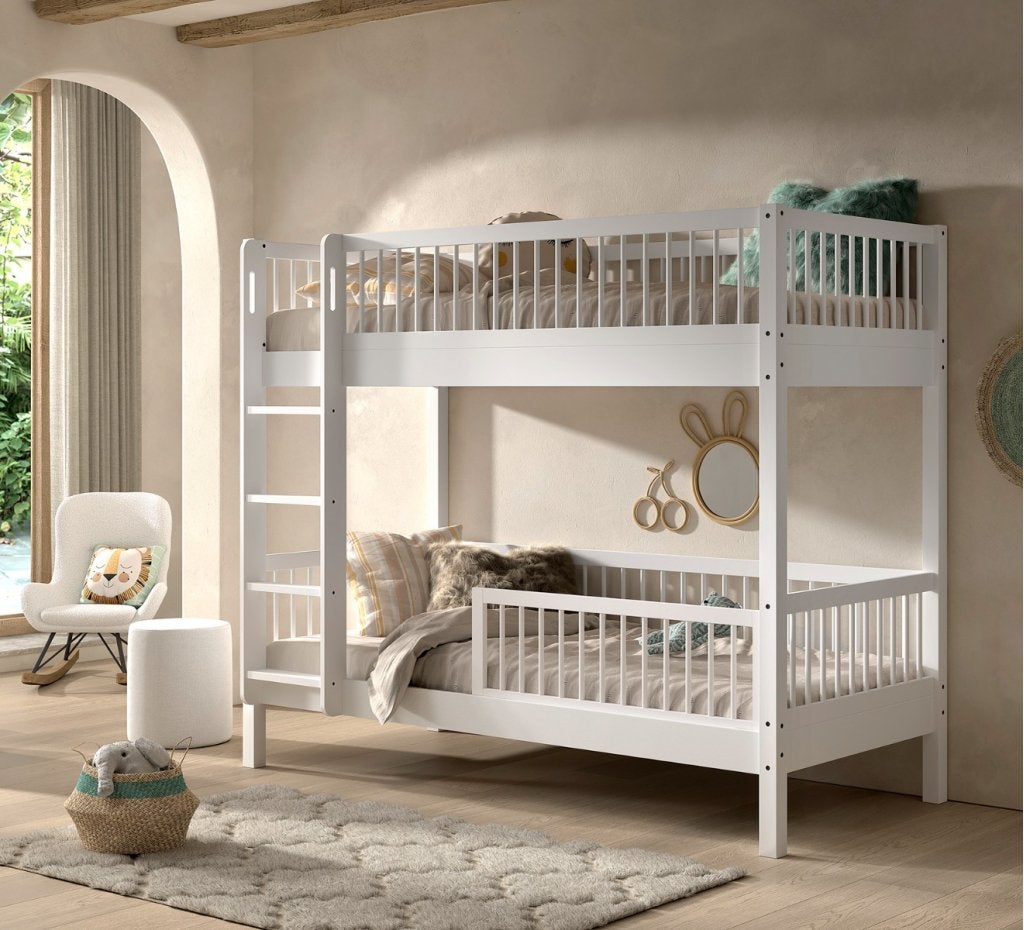 Forrest Beech stapelbed - 90x200 - Wit beuken, Huis en Inrichting, Niet ingevuld, Niet ingevuld, Niet ingevuld