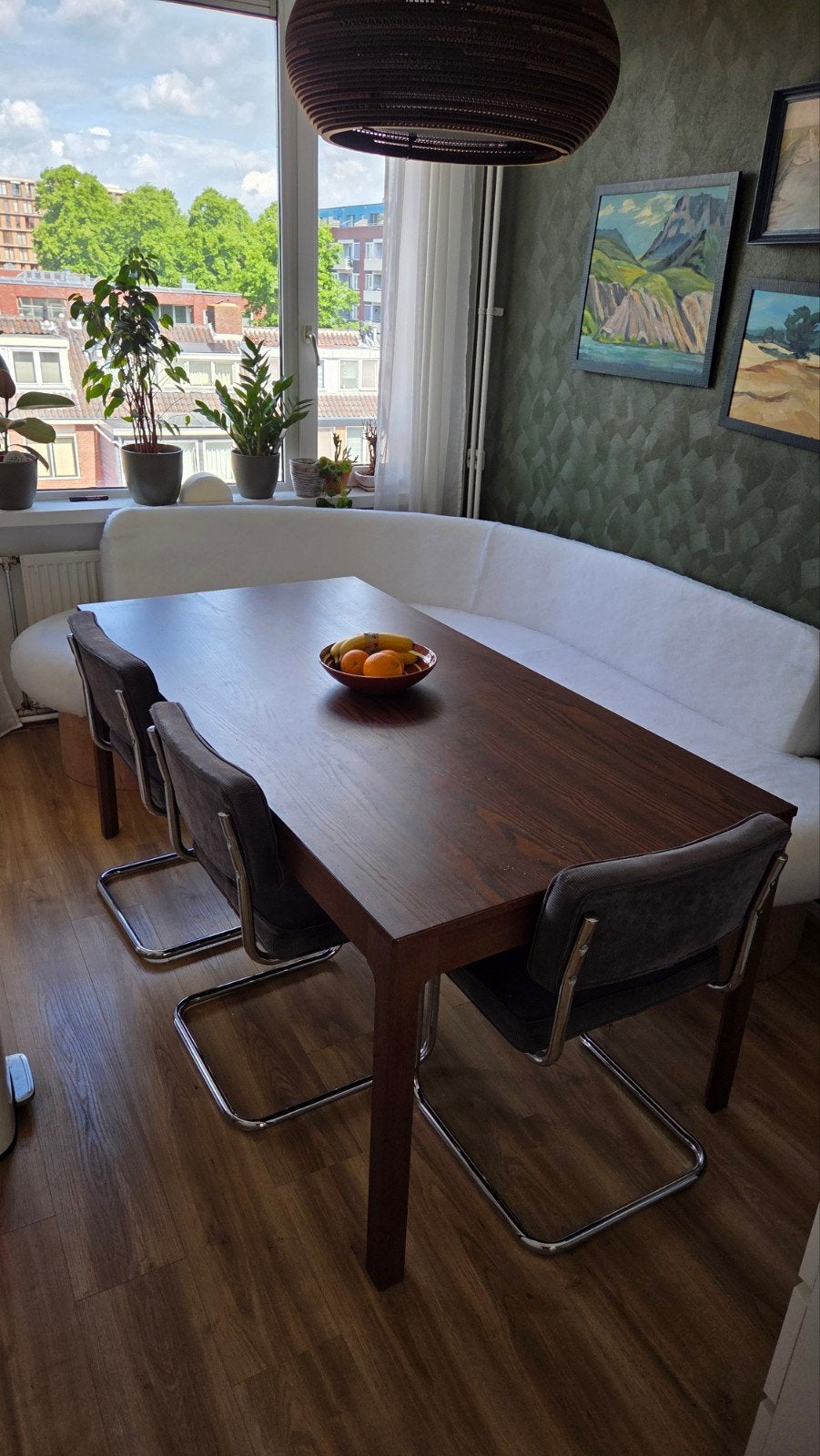 Eettafel 180x90 (uitschuifbaar tot 240cm) bruin ikea, Huis en Inrichting, Tafels | Eettafels, Modern, Scandinavisch, Zo goed als nieuw