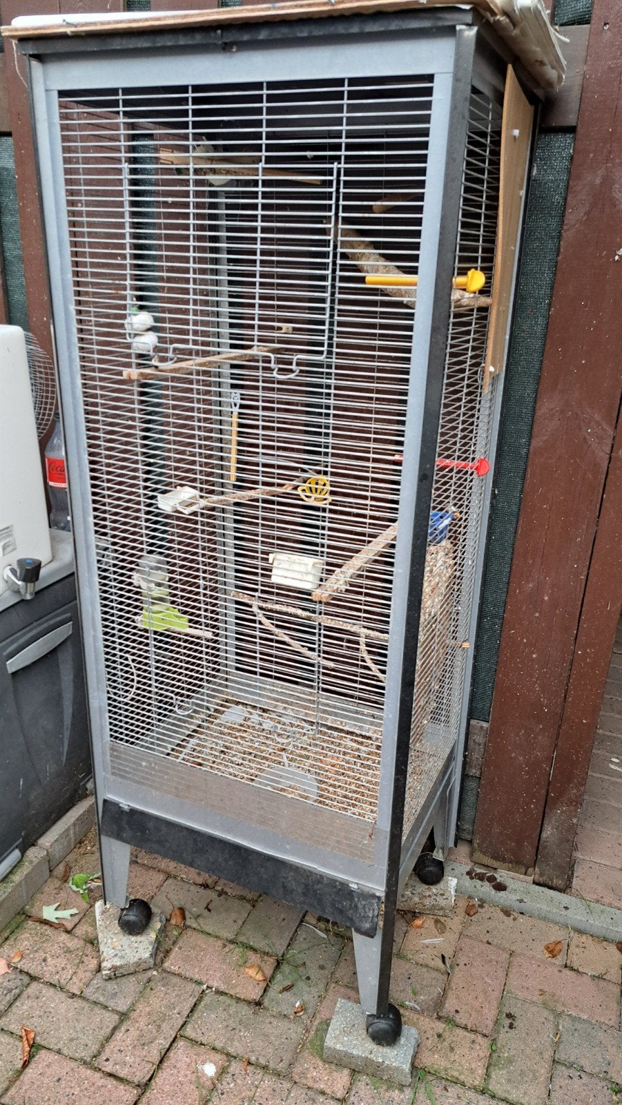 groot en mooi vogelkooi, Dieren en Toebehoren, Ophalen, Zo goed als nieuw, Metaal, Vogelkooi