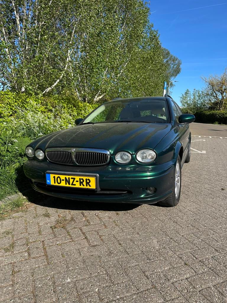 Jaguar X-Type 2.0 V6 Estate 2004 British green apk 11-26 !, Auto's, Jaguar, Beige, 156 pk, Alcantara, Stationwagon