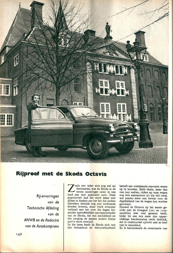 Autokampioen test Skoda Octavia 1960, Ophalen of Verzenden, Gelezen, Overige merken