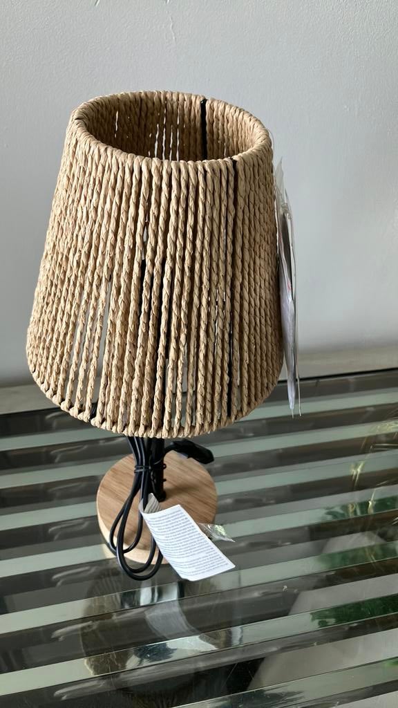 Japandi lamp nieuw, Huis en Inrichting, Lampen | Tafellampen, Ophalen of Verzenden, Zo goed als nieuw, Minder dan 50 cm