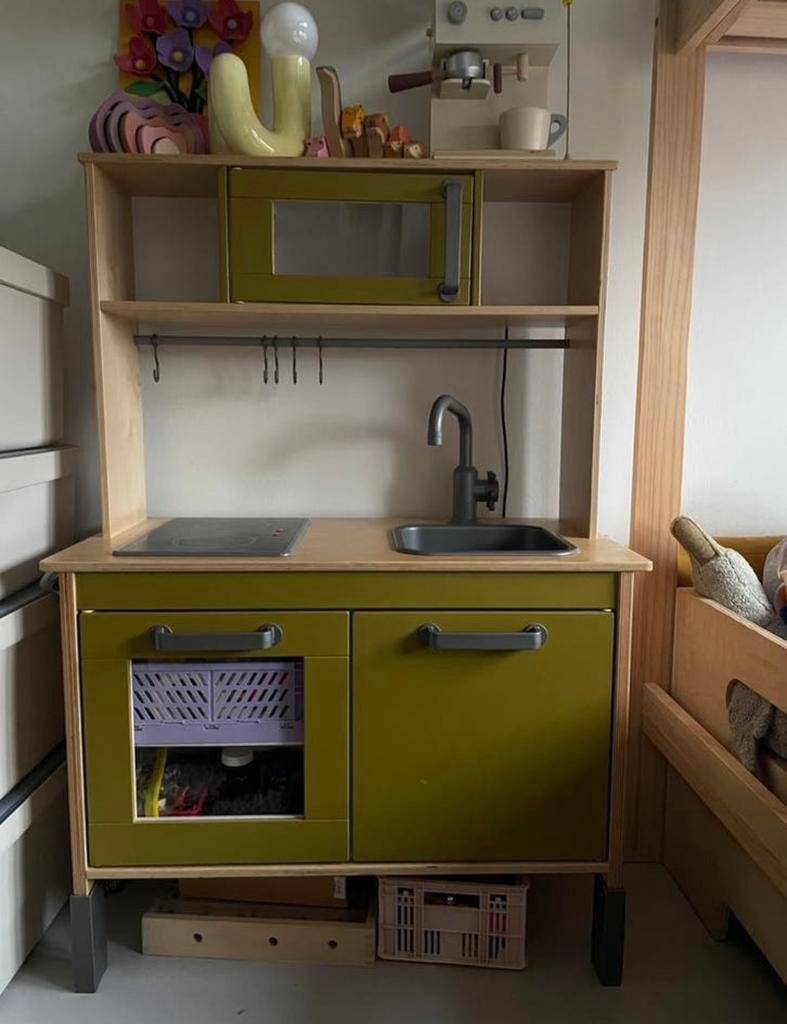Ikea Duktig kinderkeuken speelkeuken, mosgroen geverfd, Ophalen, Gebruikt