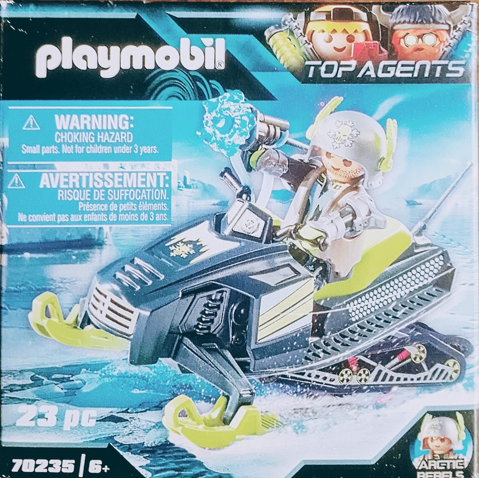 Top Agents Arctic Rebels Sneeuwscooter 70235, Kinderen en Baby's, Speelgoed | Playmobil, Ophalen of Verzenden, Zo goed als nieuw