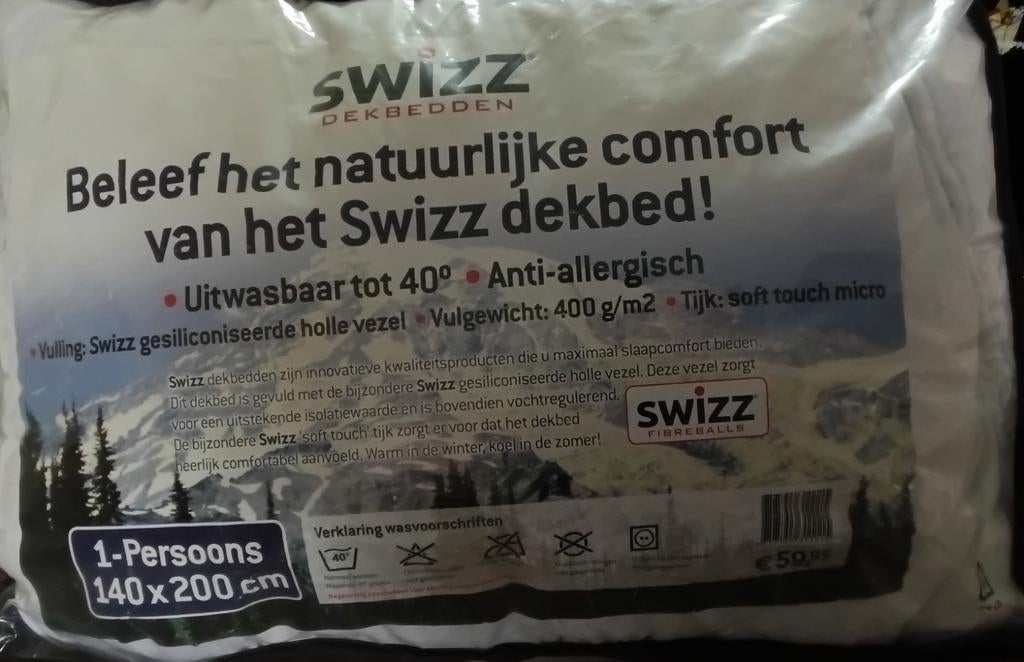 4 Seizoenen dekbed, Ophalen, Eenpersoons, Wit, Nieuw