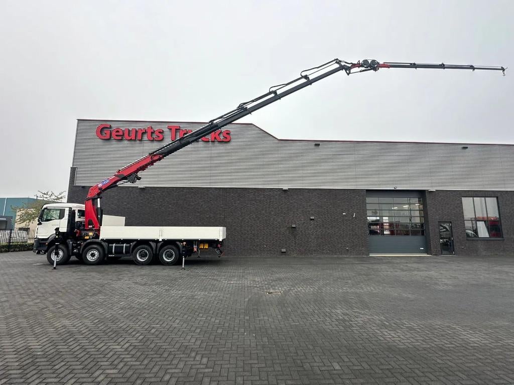 MAN TGS 35.470 8X4 HMF 4020-K6 + FJ 600 K4 KRAAN/KRAN/CRANE/, Auto's, Vrachtwagens, Automaat, Euro 6, MAN, Wit