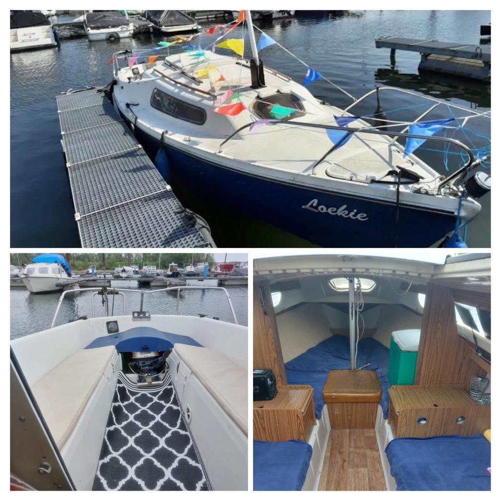 Voormalig zeilboot met 7.5 pk buitenboordmotor, Ophalen, Gebruikt, Tourjacht of Cruiser, Tot 6 meter