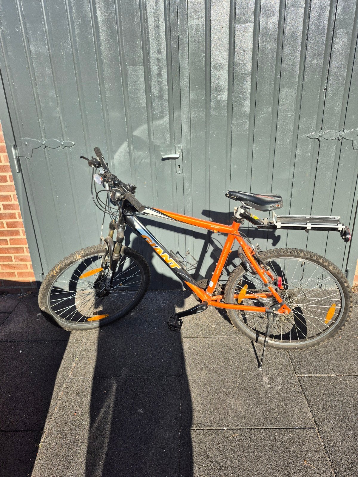 Giant Boulder Mountainbike - Oranje/Zwart, Ophalen, Gebruikt, Hardtail, Velgrem