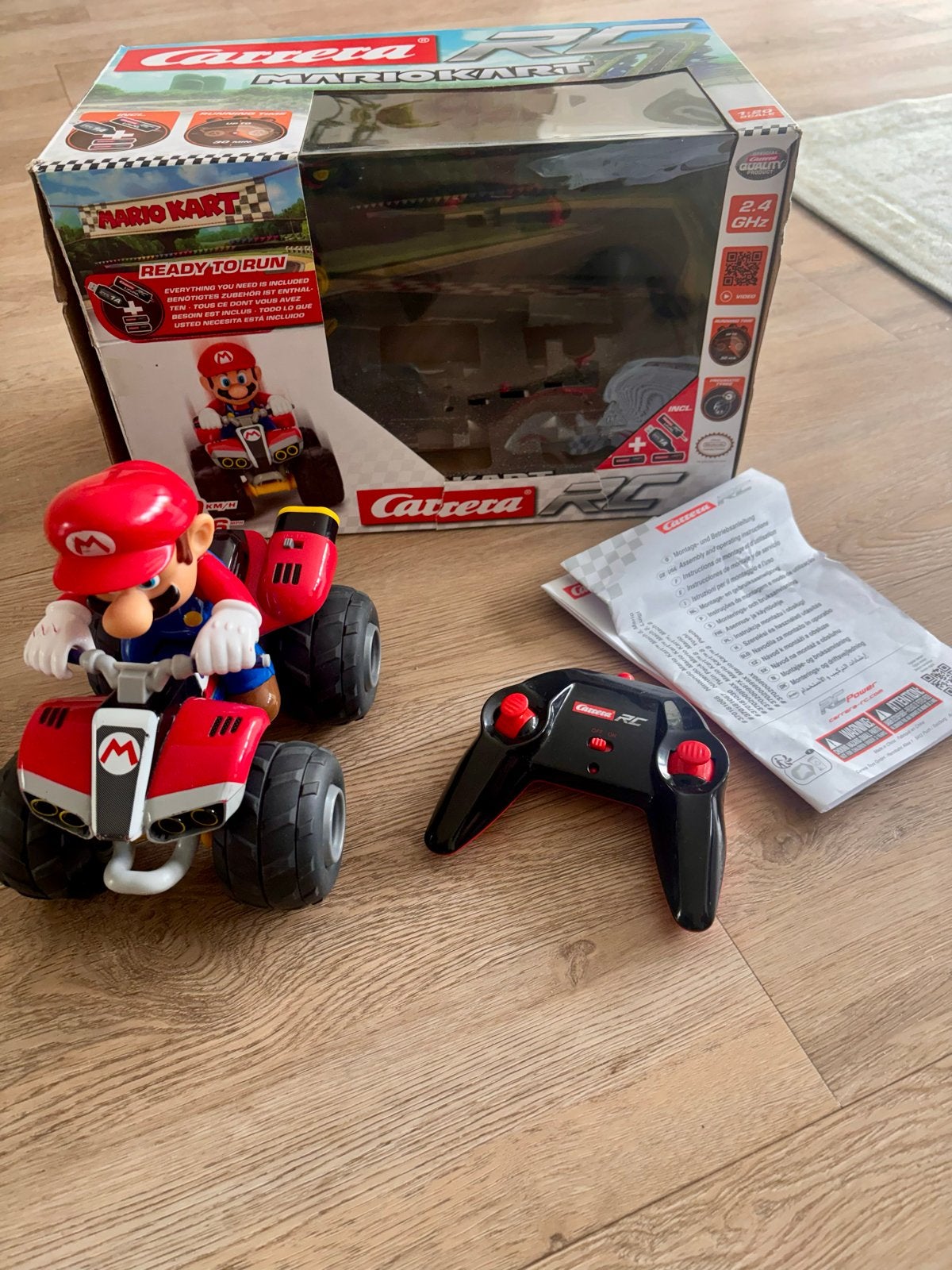 Carrera RC Mario Kart - Mario Quad, Elektro, Gebruikt, Auto offroad, Ophalen of Verzenden