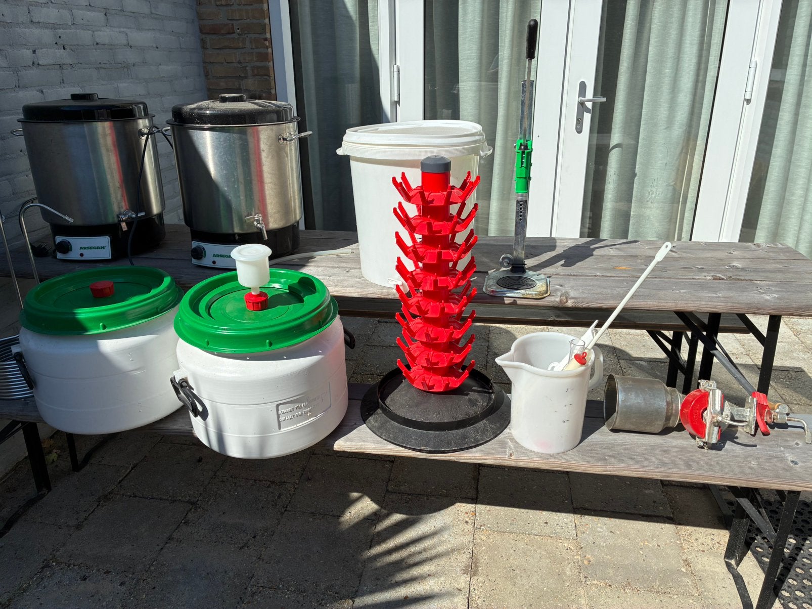 brouwinstallatie voor hobbybrouwers, Ophalen, Gebruikt