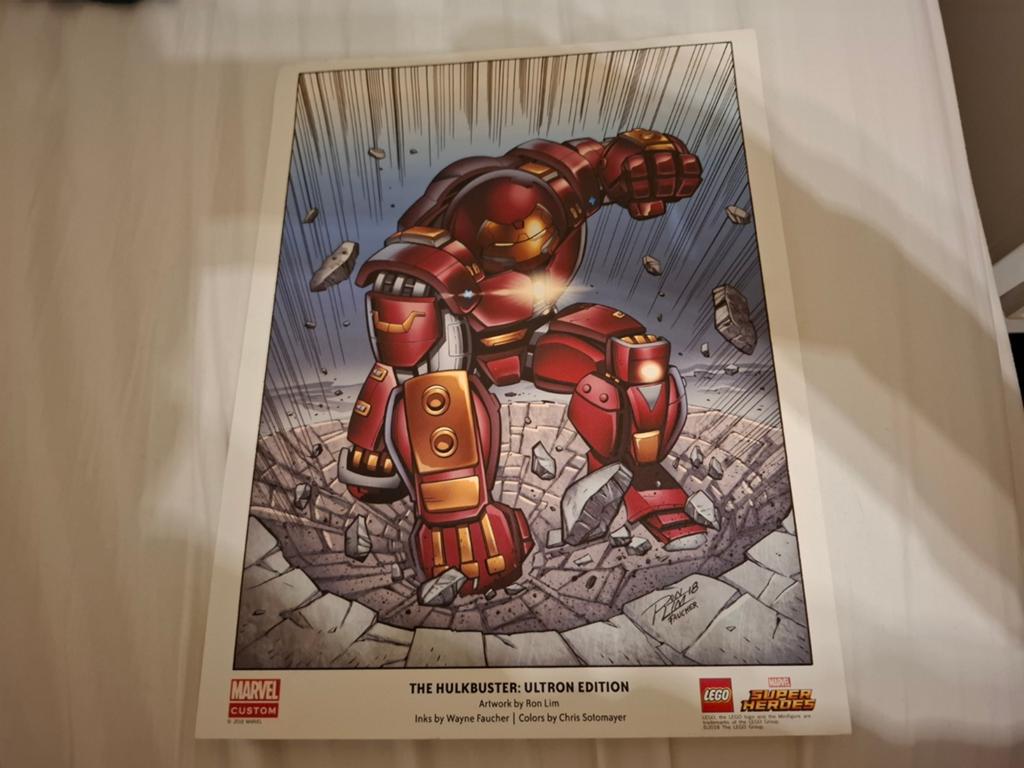 Lego Art print 5005573 The Hulkbuster, Ophalen of Verzenden, Nieuw