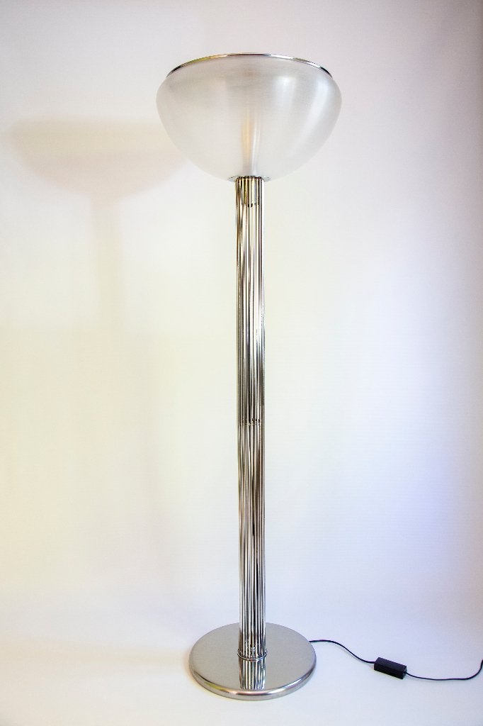 iGuzzini "Moana" vloerlamp – Luigi Massoni (1967), E27 (groot), 150 tot 200 cm, Ophalen, Space Age - Mid-Century Modern - Italian Modernism