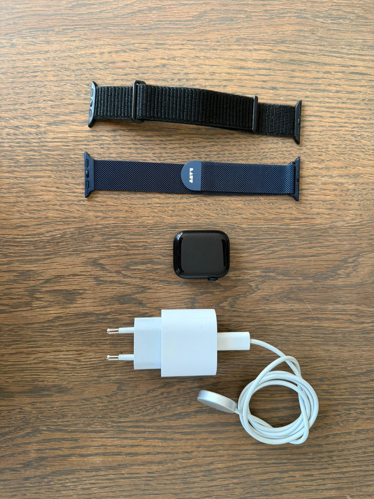 Apple watch series 8. 41mm, Hoogte, Zwart, IOS, Ophalen of Verzenden