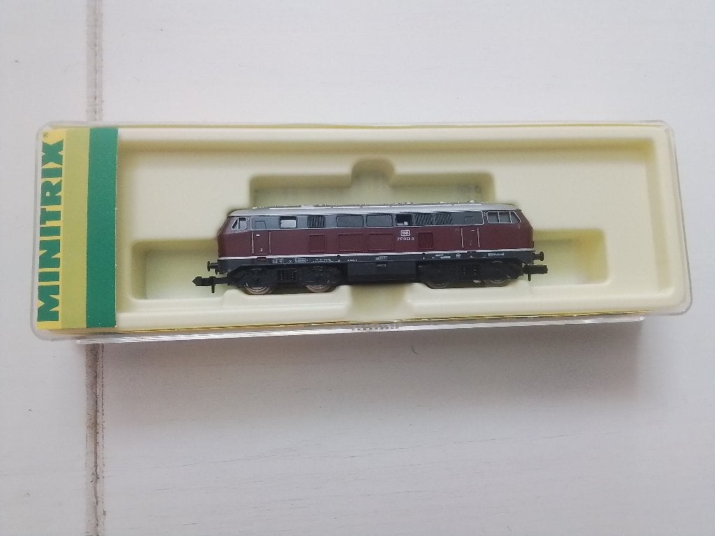 Minitrix Spur N Diesellok BR 217 003-3, Art. 2952, Verzenden, Trix, Zo goed als nieuw, Analoog
