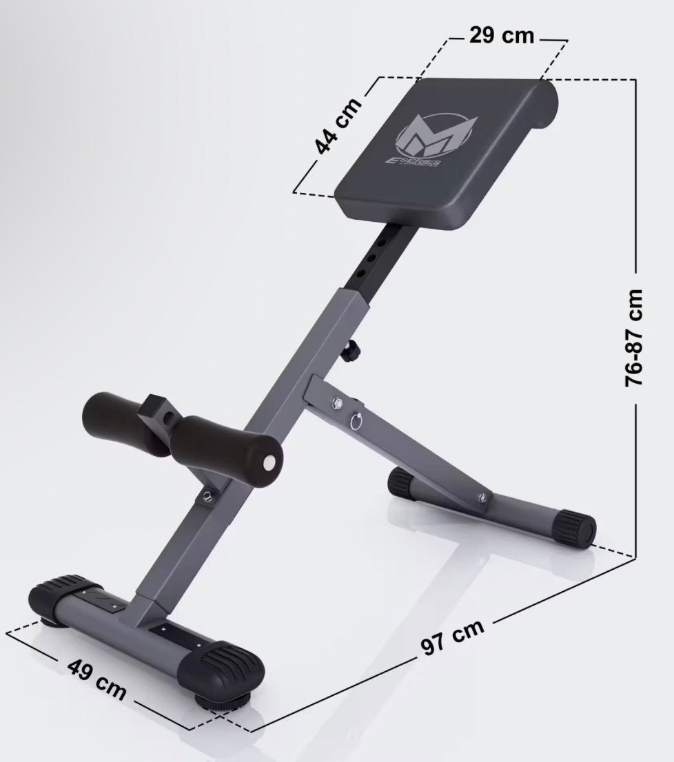 Hyperextension, Ophalen, Buik, Krachtstation