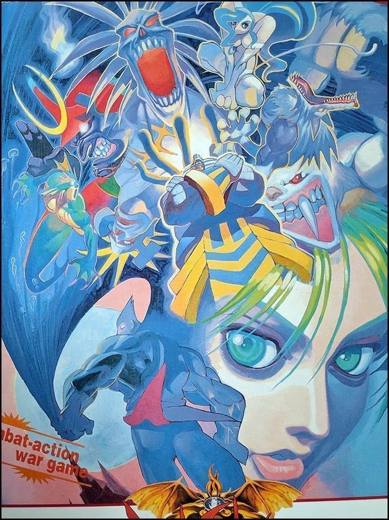 DARKSTALKERS Capcom Retro Arcade Art Kunst Game Poster, Verzenden, Nieuw, A1 t/m A3, Film en Tv