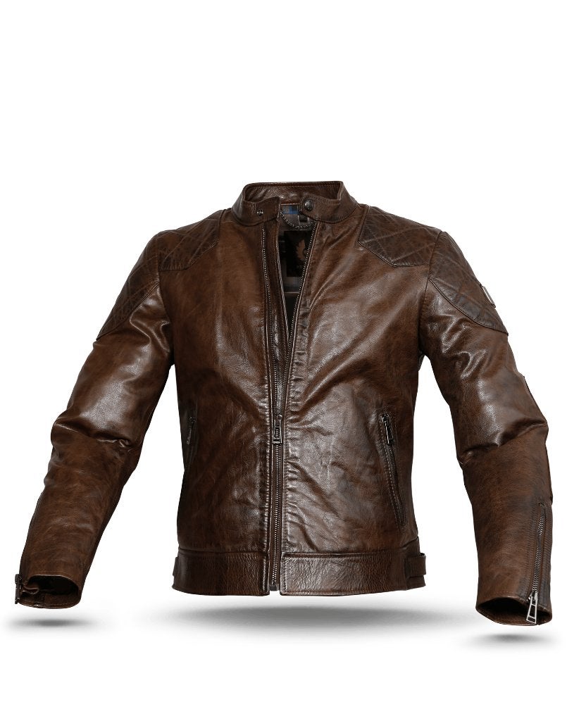 Belstaff Outlaw Biker jas, Dark Earth , 54, Kleding | Heren, Jassen | Zomer, Maat 52/54 (L), Bruin, Verzenden, Nieuw