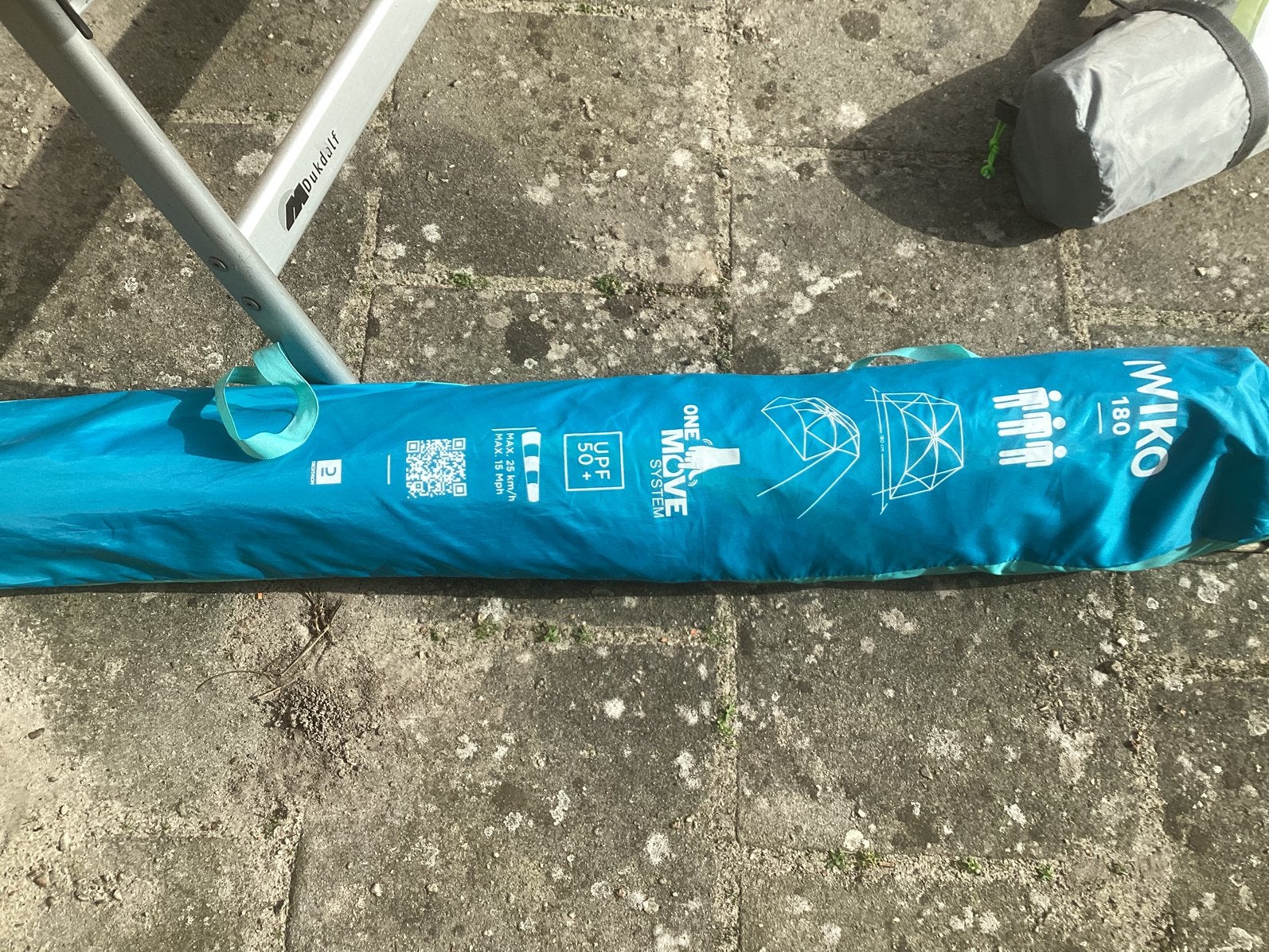 Strand parasol, Ophalen of Verzenden, Zo goed als nieuw