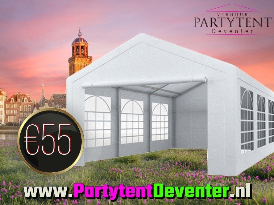 Feestje! Party tent tehuur 6x4 + evt statafels/ heaters etc., Hobby en Vrije tijd, Ophalen, Nieuw, Verjaardag