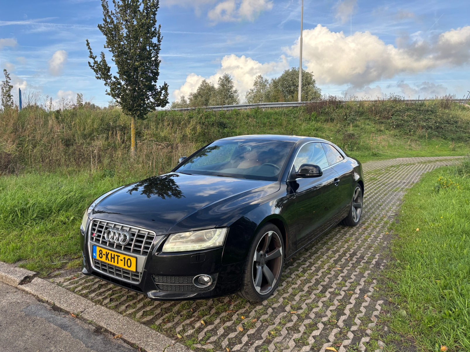 Audi A5 1.8 Tfsi 125KW Coupe 2008 Zwart, Auto's, Voorwielaandrijving, 1370 kg, 4 cilinders, 4 stoelen