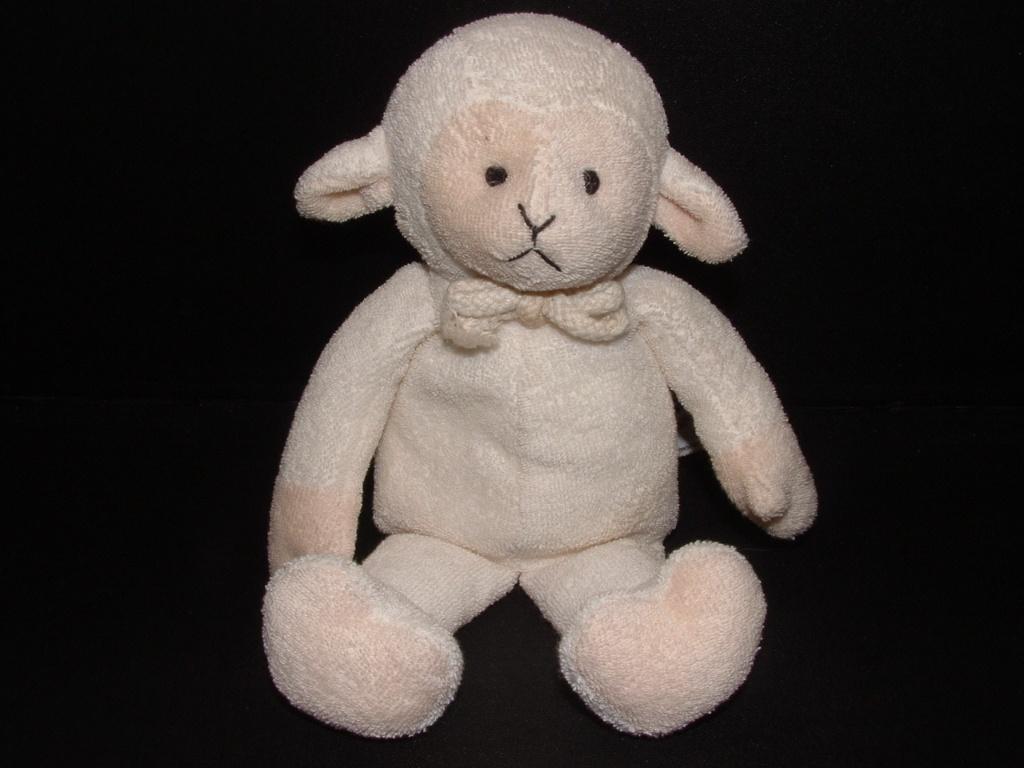 ANNA CLUB PLUSH SCHAAP BADSTOF WIT MET KOORDJE KLEIN,, Overige karakters, Overige typen, Nieuw, Ophalen of Verzenden