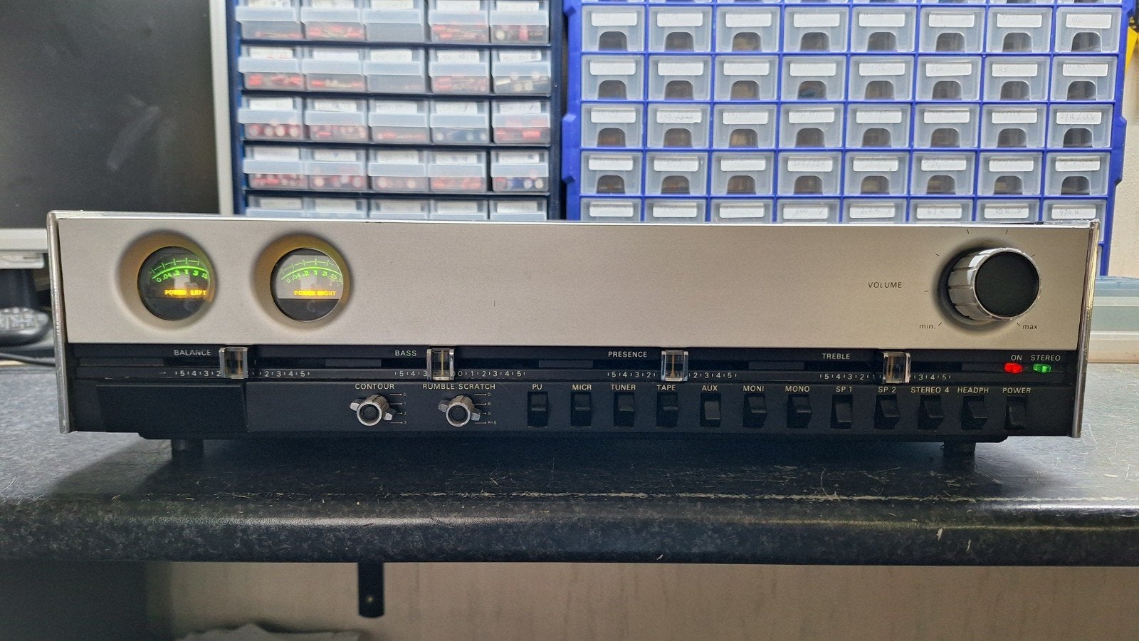 Philips 22AH561 Versterker geheel gerenoveerd, Audio, Tv en Foto, Ophalen of Verzenden, Stereo, Minder dan 60 watt, Overige merken