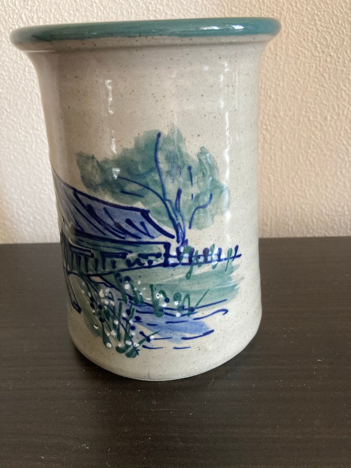 Great Bay Pottery Handgemaakte Keramische Vaas 16cm, Ophalen of Verzenden