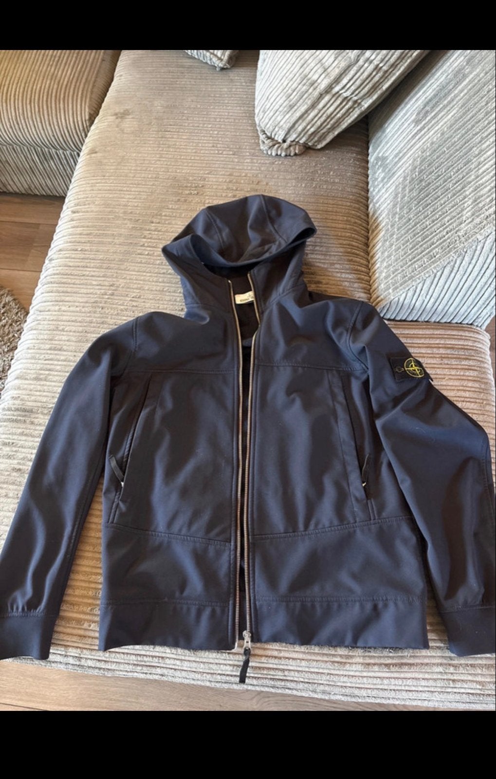 Stone Island Soft Shell-R e.dye Technology Jas, Ophalen of Verzenden, Zo goed als nieuw, Overige maten, Zwart