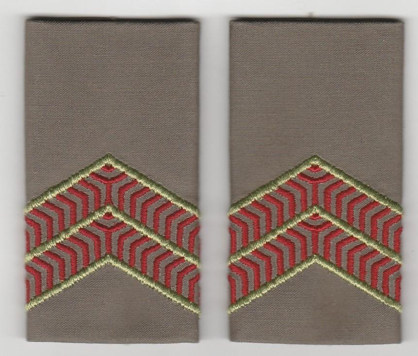 set rangen epauletten Soldaat 1e klasse (C), Verzenden, Landmacht, Nederland, Embleem of Badge