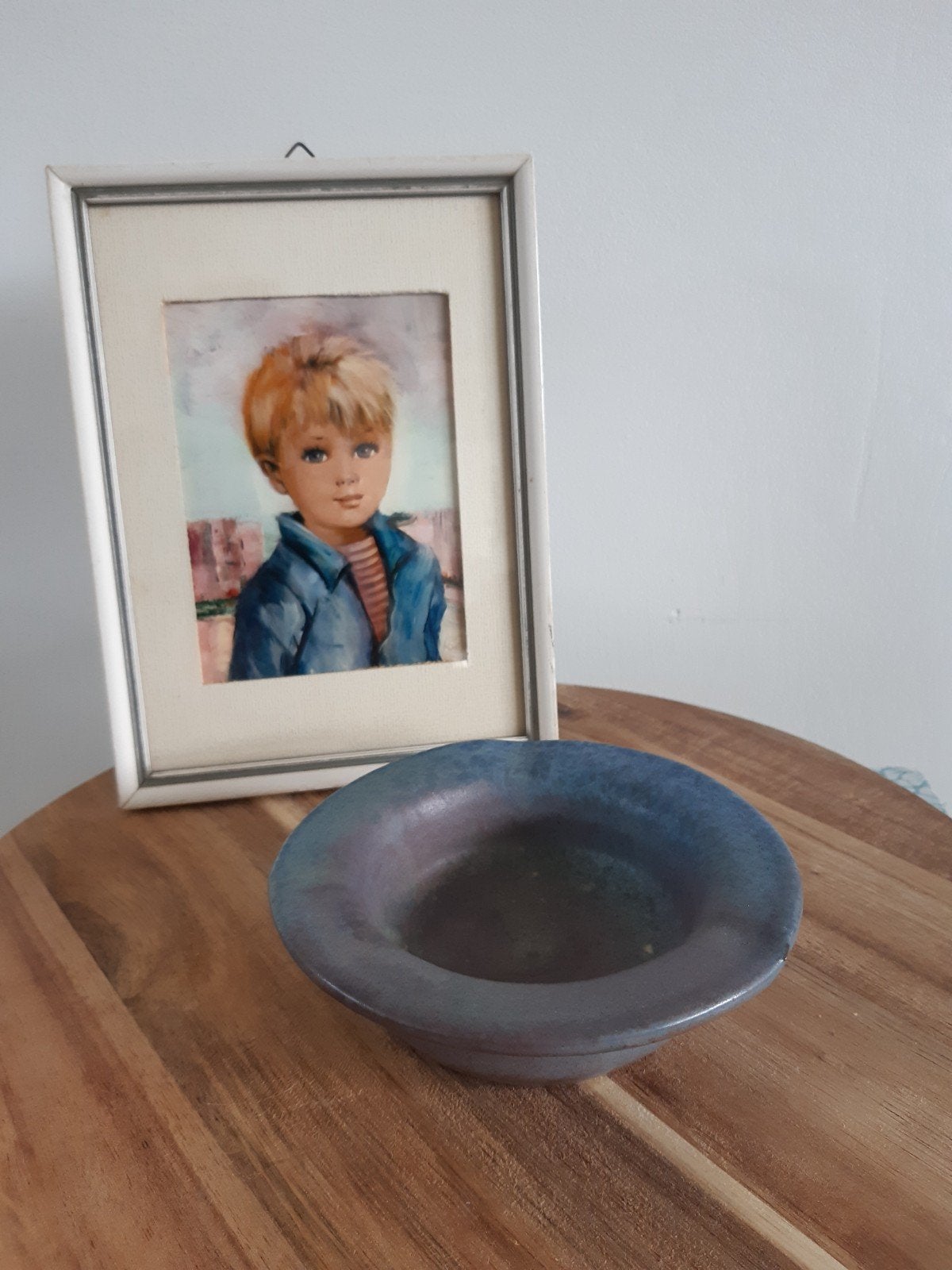 Vintage asbak van DOK De Olde Kruyk in blauw/paarse kleur, Ophalen of Verzenden