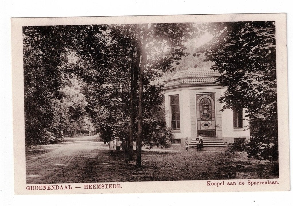 Heemstede - Groenendaal 1914. Koepel aan de Sparrenlaan., Ophalen of Verzenden, Voor 1920, Gelopen, Noord-Holland