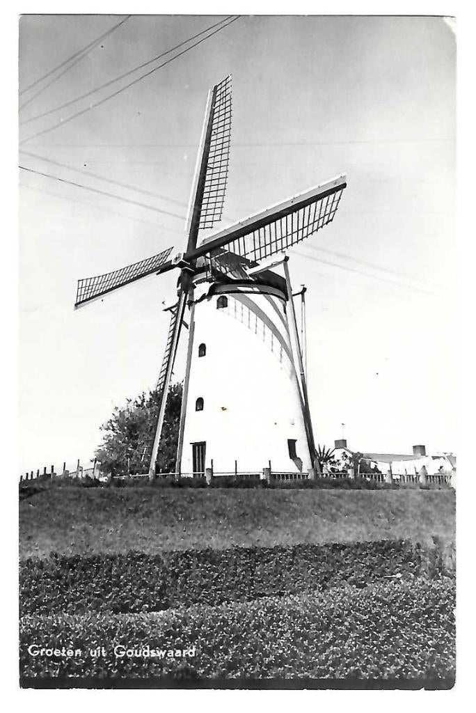 Goudswaard - Molen, Verzenden, 1940 tot 1960, Ongelopen, Zuid-Holland