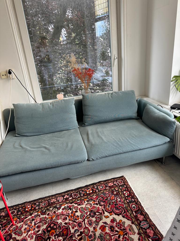 2x IKEA banken - prima staat, hoezen wasbaar, Ophalen, 250 tot 300 cm, 75 tot 100 cm, Zo goed als nieuw