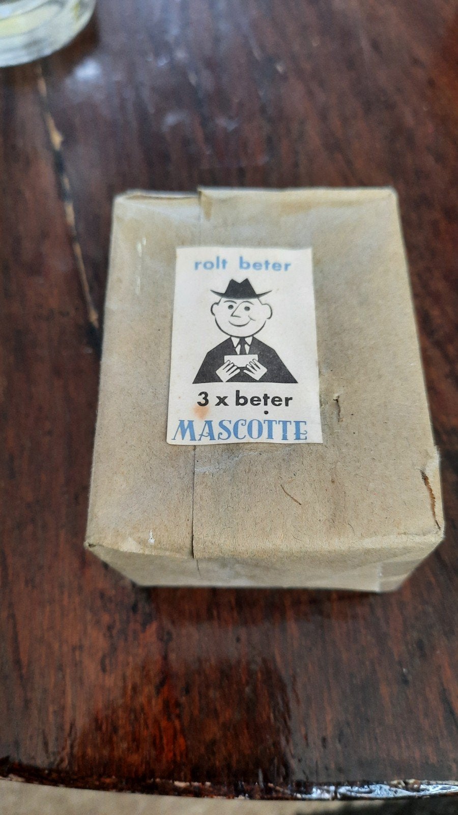 Vintage Mascotte 'Rolt Beter' lucifers, Antiek en Kunst, Ophalen