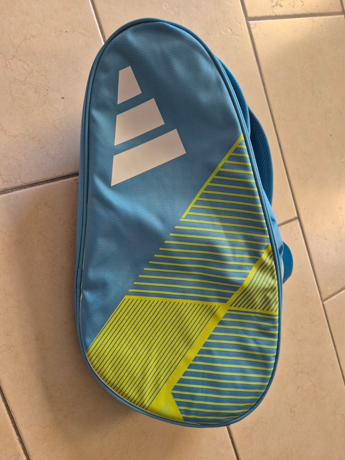 Adidas padeltas - Blauw/Geel, Ophalen of Verzenden, Zo goed als nieuw, Padeltas