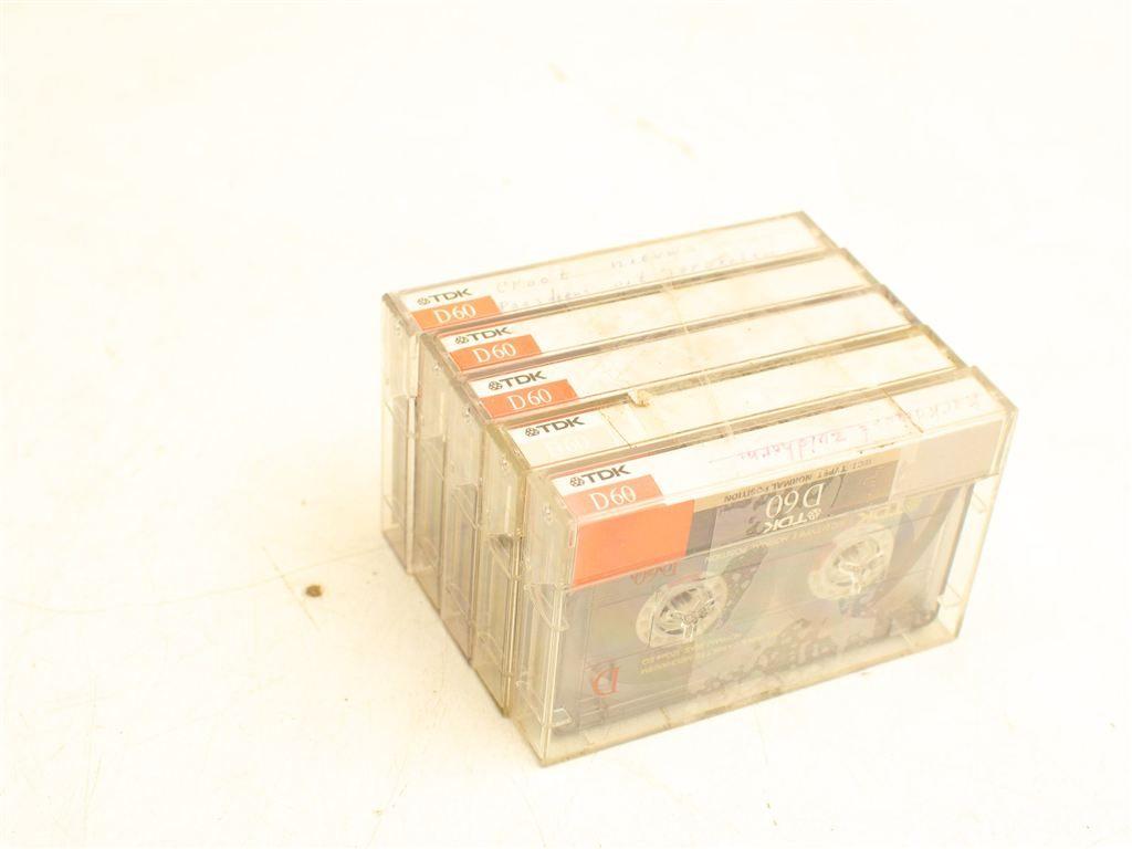 5 TDK cassettebandjes 31346, Cd's en Dvd's, Cassettebandjes, Ophalen of Verzenden, Gebruikt, Overige genres, 1 bandje