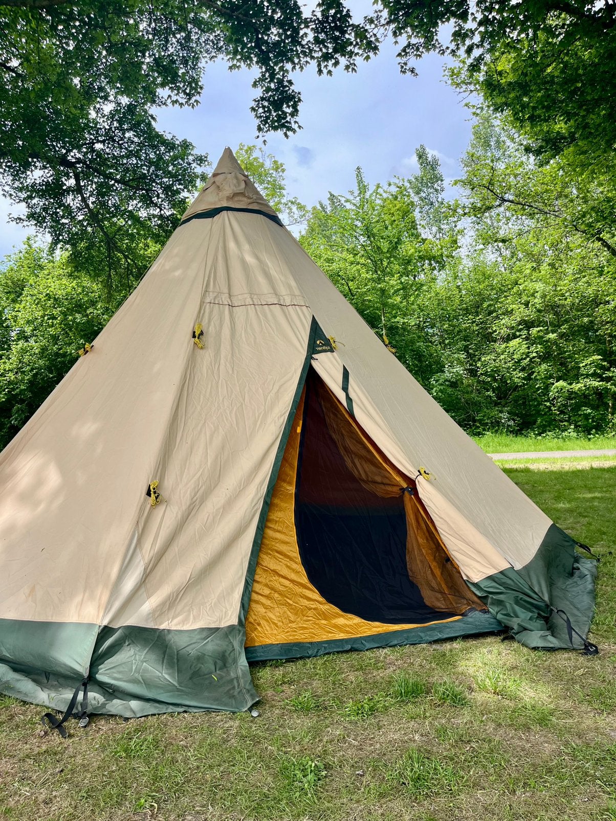 Tentipi Zirkon 9 CP meer dan compleet, Caravans en Kamperen, Tenten, Ophalen, Gebruikt, Meer dan 6