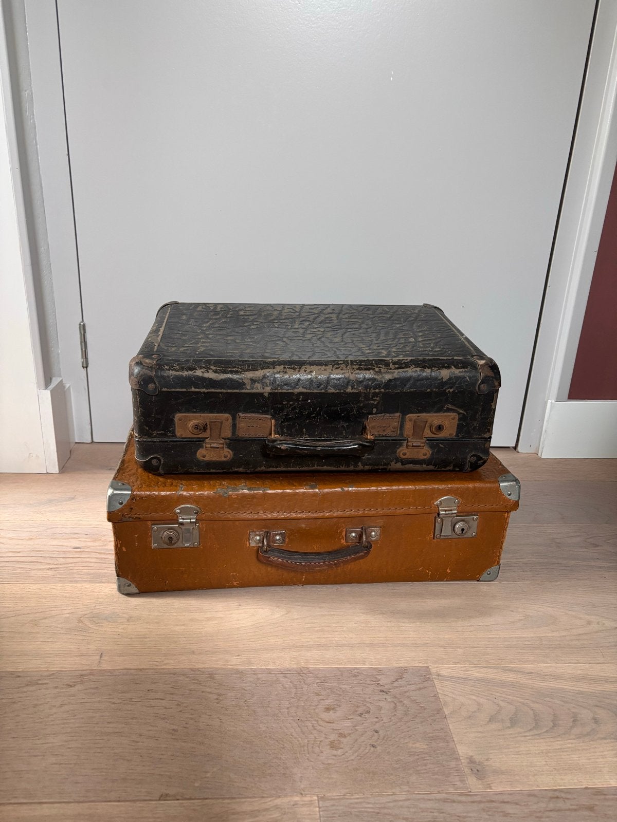 Set van 2 Vintage Koffers, Ophalen