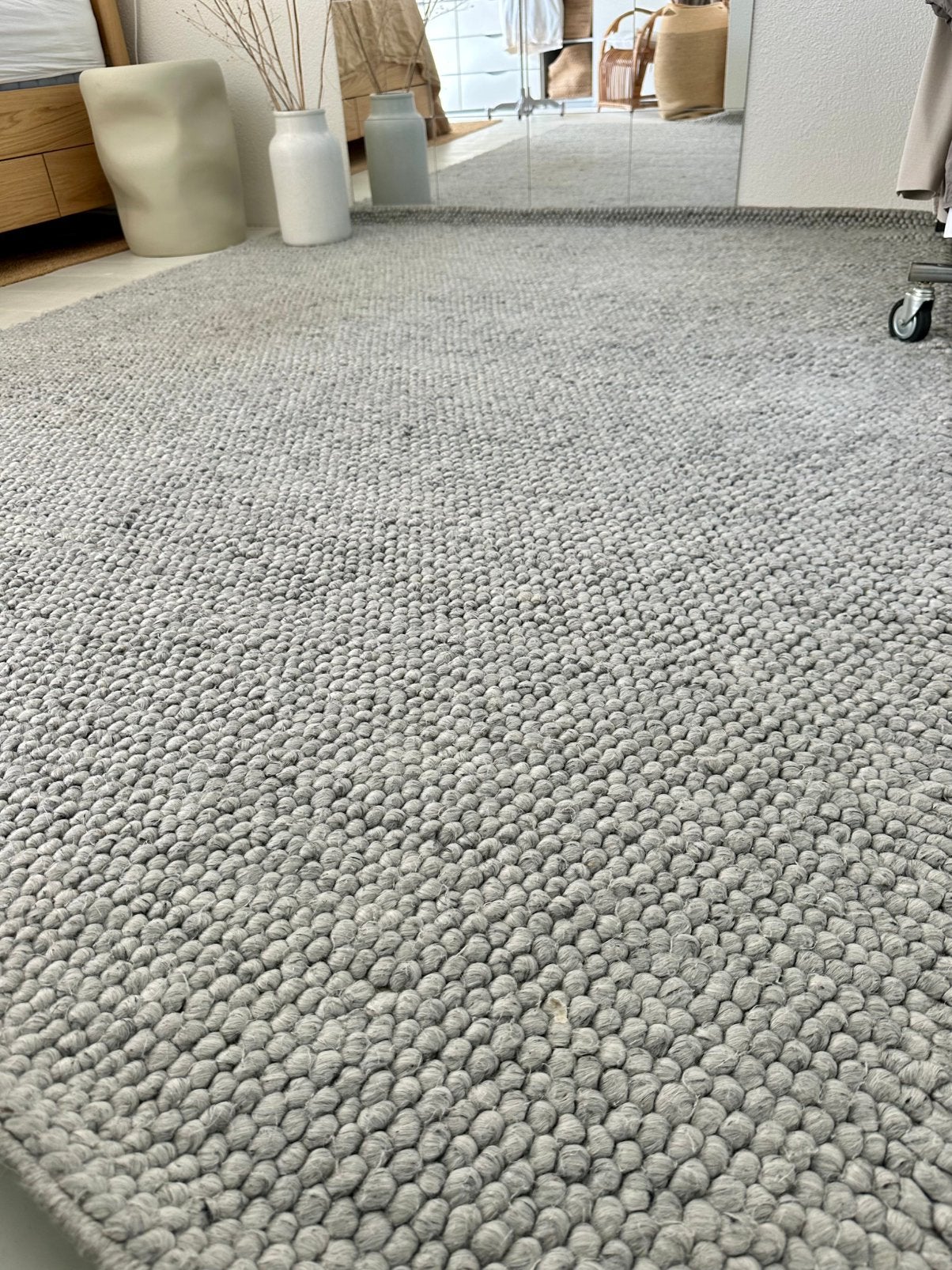 Lichtgrijs vloerkleed 2.80x2.00 m  Kwantum Niagara, Ophalen, 200 cm of meer, Scandinavisch, Zo goed als nieuw