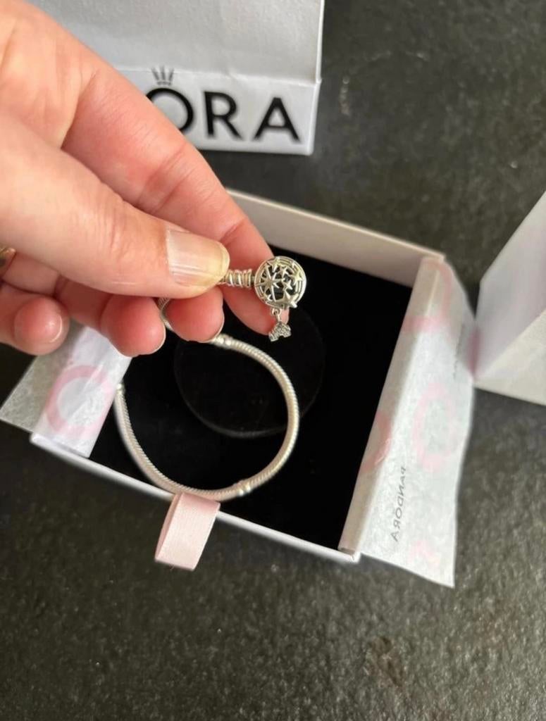 Pandora Armband Disneyland Parijs - Zilveren Bedelarmband, Ophalen, Nieuw, Zilver, Met bedels of kralen