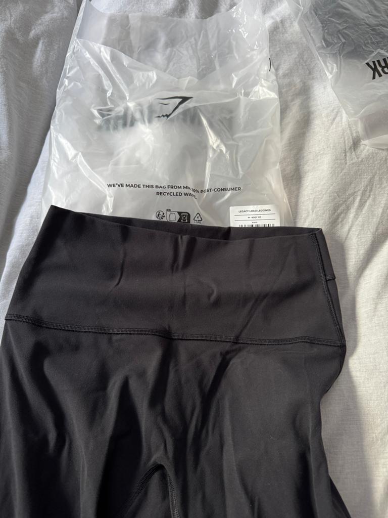 Gymshark Legacy Regular Leggings - Black, Ophalen of Verzenden, Nieuw, Zwart, Fitness of Aerobics