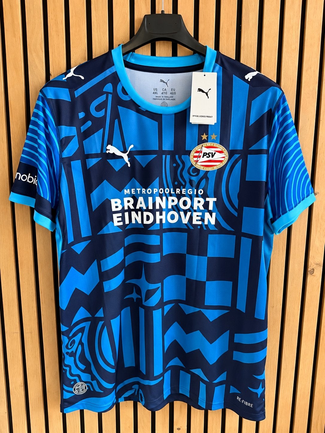 PSV Derde Shirt 2026/2027 Maat 4XL XXXXL Nieuw met Kaartjes, Blauw, Overige typen, Nieuw, Overige maten