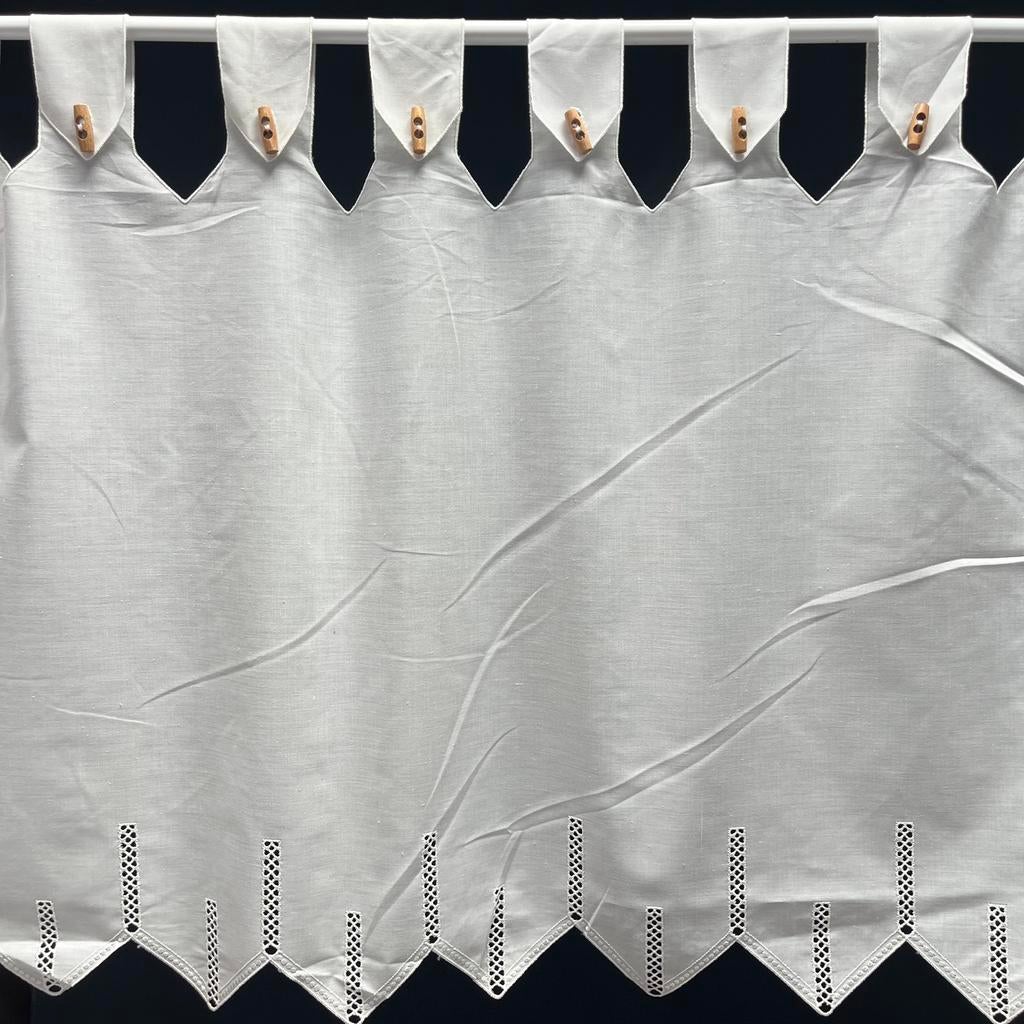 3 meter valletje offwhite 61cm hoog met lussen, Nieuw, Ophalen of Verzenden, 200 cm of meer, Minder dan 100 cm