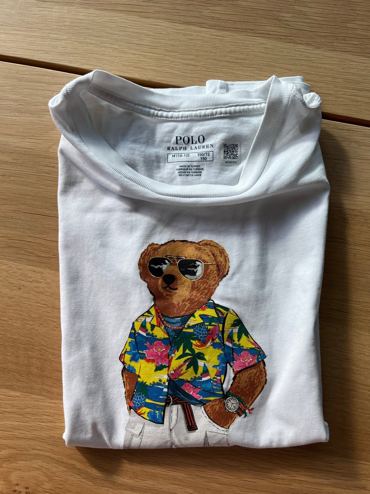 Polo Ralph Lauren T-shirt met Polo Bear (maat 150), Verzenden, Gebruikt, Jongen, Shirt of Longsleeve