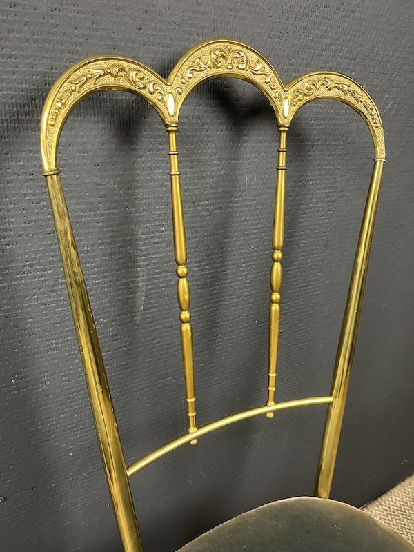 2 Italiaanse Chiavari stoelen in messing, Ophalen of Verzenden