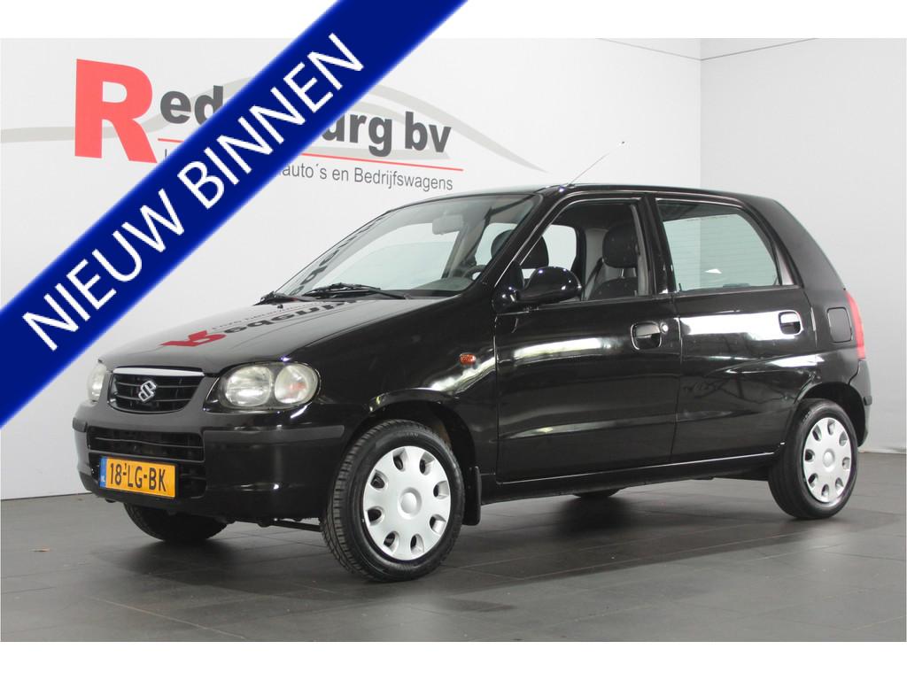 Suzuki Alto 1.1 GLS - 5 drs. - NAP (bj 2002), Voorwielaandrijving, 750 kg, 4 cilinders, Zwart