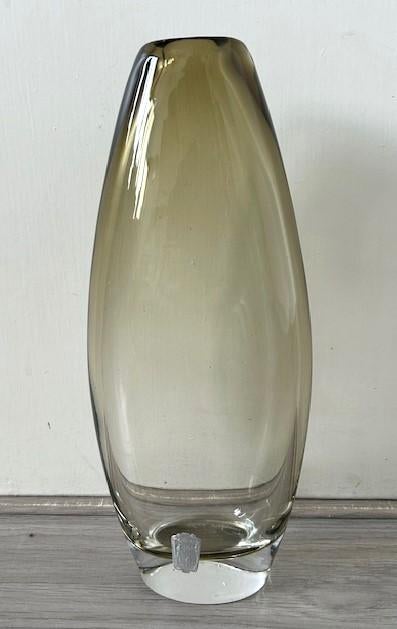 Johansfors vaas smoked green Bengt Orup 1960's, Ophalen of Verzenden