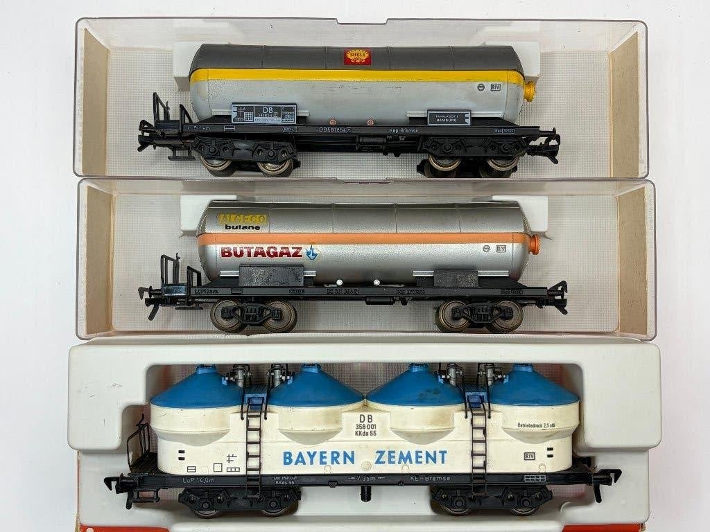 Fleischmann H0 5480, 5491 en 5195 wagons., Gebruikt, Gelijkstroom, Fleischmann, Wagon